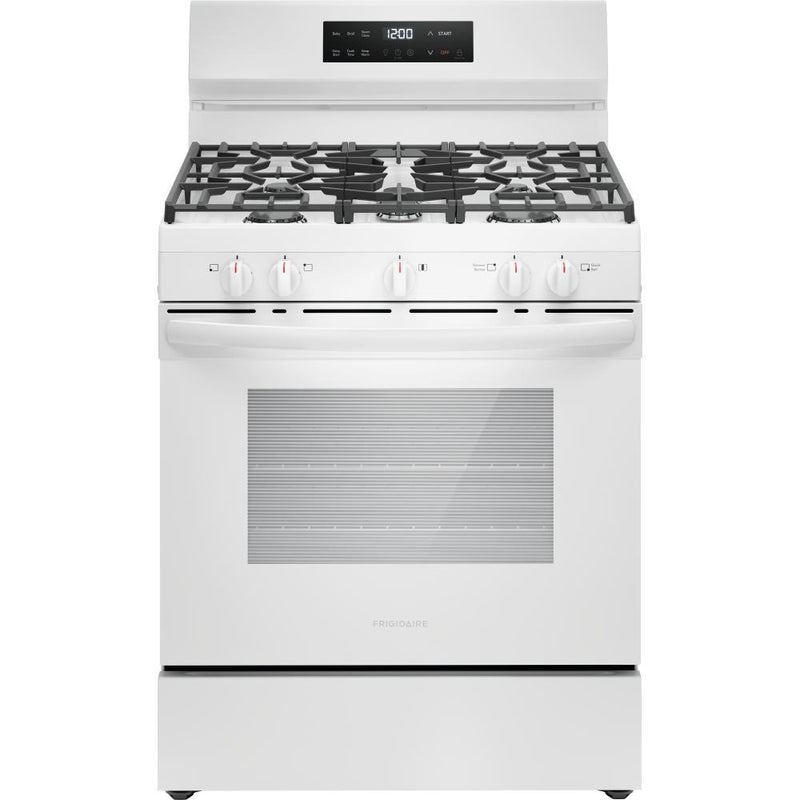  Frigidaire 30-inch Freestanding Gas Range with Even Baking Technology FCRG3062AW IMAGE 1
