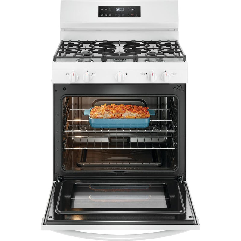  Frigidaire 30-inch Freestanding Gas Range with Even Baking Technology FCRG3062AW IMAGE 2