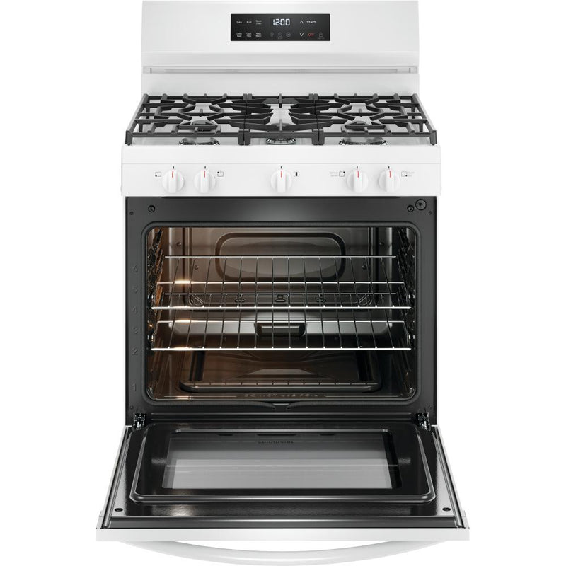  Frigidaire 30-inch Freestanding Gas Range with Even Baking Technology FCRG3062AW IMAGE 3