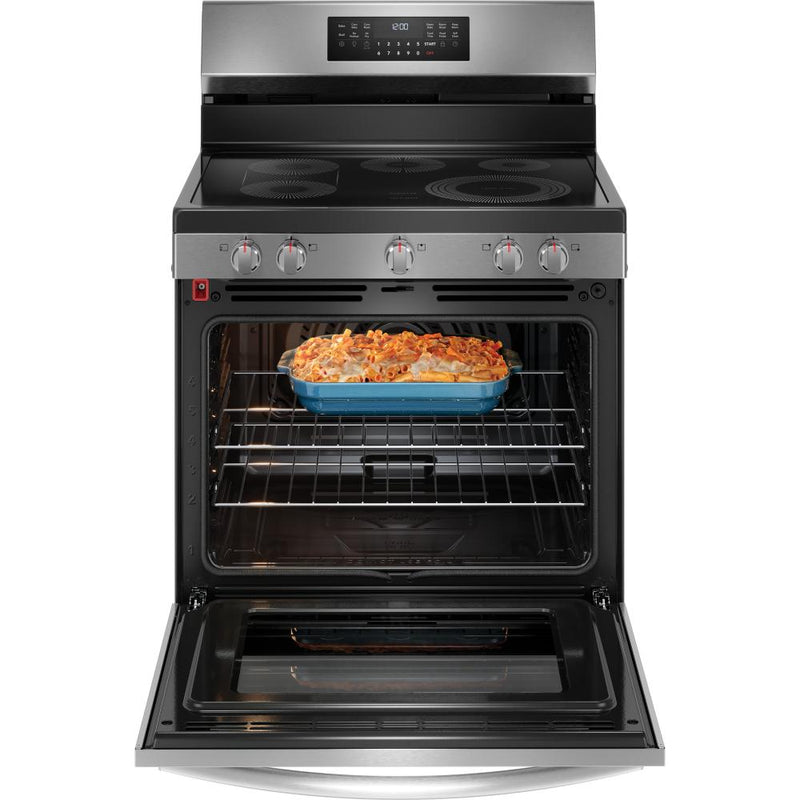  Frigidaire Gallery 30-inch Freestanding Electric Range with Air Fry Technology GCRE306CBF IMAGE 2