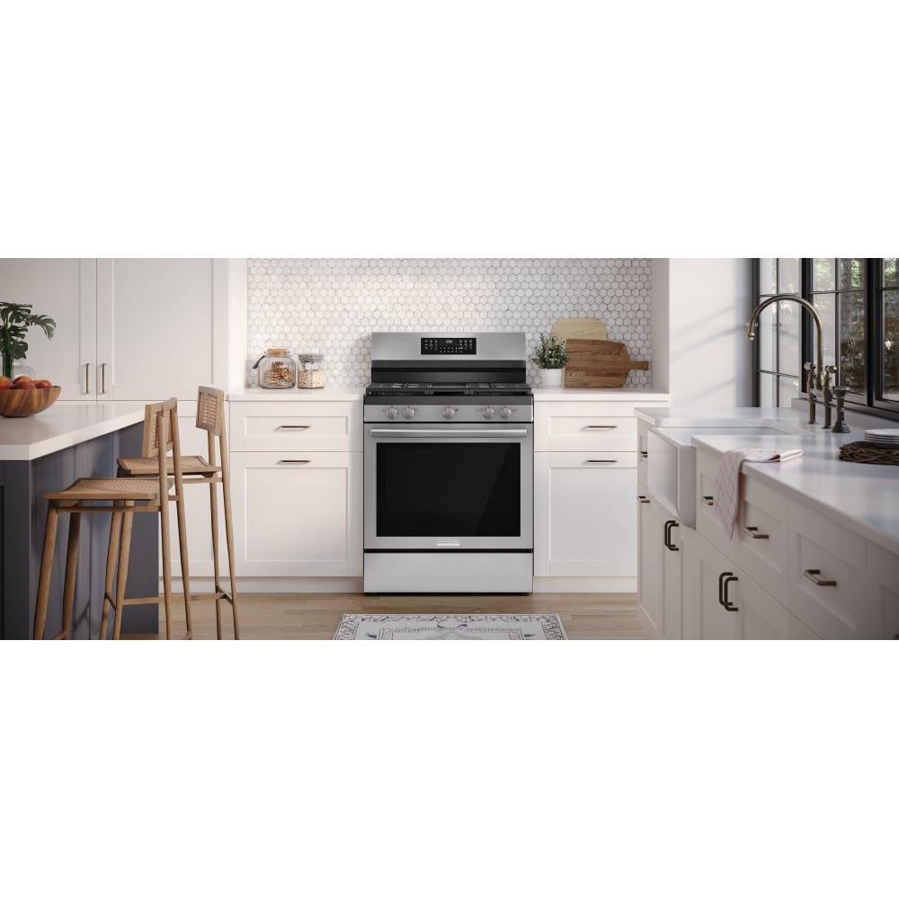  Frigidaire Gallery 30-inch Freestanding Gas Range with Air Fry Technology GCRG3060BF IMAGE 8