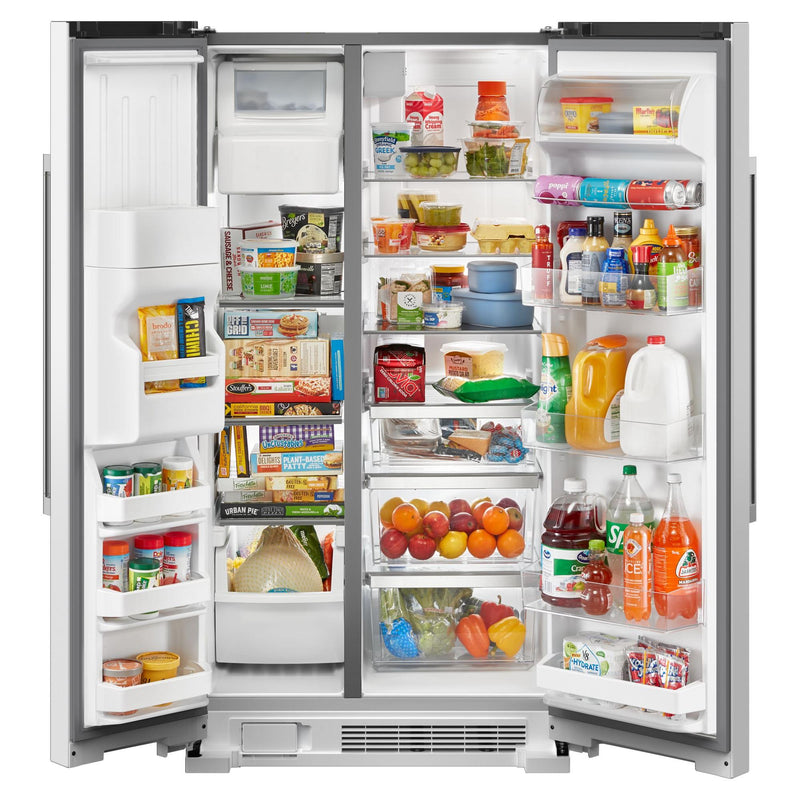  Maytag 36 in. 25 cu. ft.  Side-by-Side Refrigerator MRSF4036PW IMAGE 3