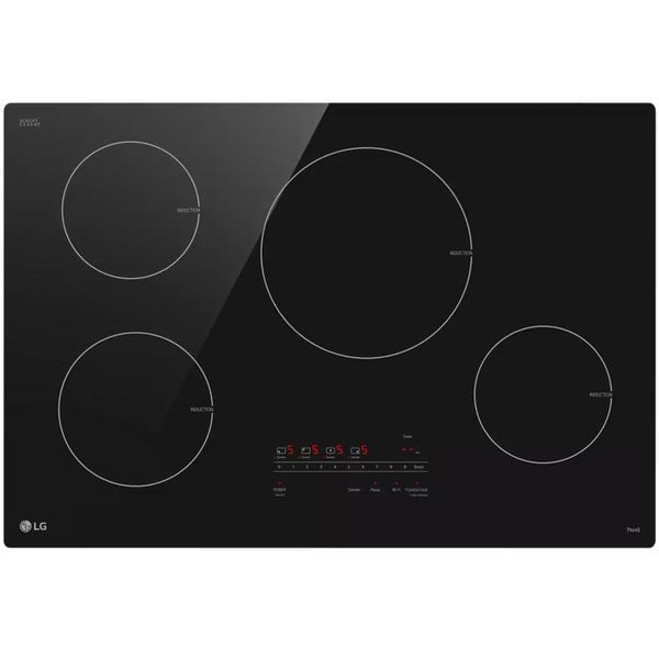  LG 30-inch Induction Cooktop with UltraHeat™ CBIH3013BE IMAGE 1