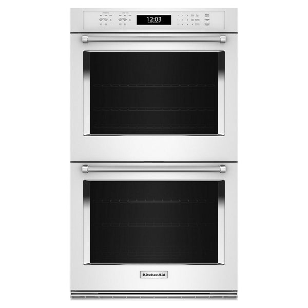  KitchenAid 30-inch, 10 cu. ft. Built-in Double Wall Oven with Air Fry KOED530PWH IMAGE 1
