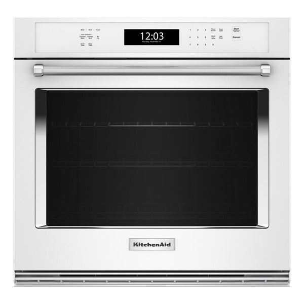  KitchenAid 30-inch, 5.0 cu. ft. Built-in Wall Oven with Air Fry KOES530PWH IMAGE 1