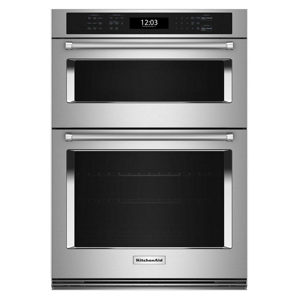  KitchenAid 30-inch, 6.4 cu. ft. Built-in Combination Wall Oven with Microwave with Air Fry KOEC530PSS IMAGE 1