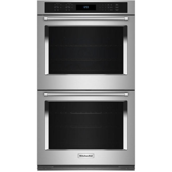  KitchenAid 30-inch, 10 cu. ft. Built-in Double Wall Oven with Air Fry KOED530PPS IMAGE 1