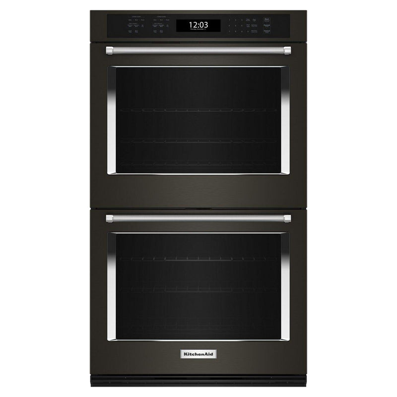  KitchenAid 30-inch, 10 cu. ft. Built-in Double Wall Oven with Air Fry KOED530PBS IMAGE 1