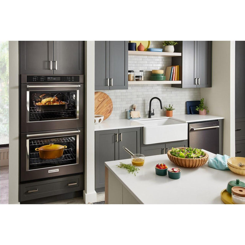  KitchenAid 30-inch, 10 cu. ft. Built-in Double Wall Oven with Air Fry KOED530PBS IMAGE 6