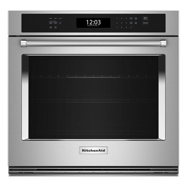  KitchenAid 30-inch, 5.0 cu. ft. Built-in Wall Oven with Air Fry KOES530PSS IMAGE 1