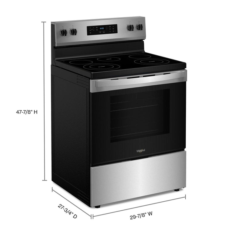  Whirlpool 30-inch Freestanding Electric Range YWFES3330RZ IMAGE 10