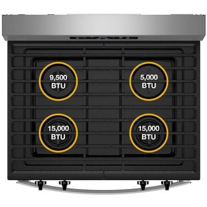  Whirlpool 30-inch Freestanding Gas Range WFGS3530RS IMAGE 12