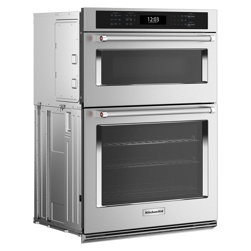  KitchenAid 30-inch, 6.4 cu. ft. Built-in Combination Wall Oven with Microwave with Air Fry KOEC530PPS IMAGE 4
