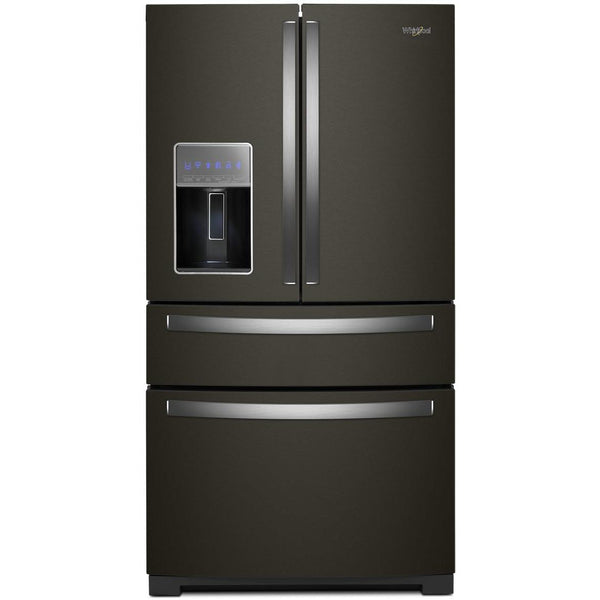  Whirlpool 36-inch, 26.2 cu. ft. French 4-Door Refrigerator with External Water and Ice Dispensing System WRMF7736PV IMAGE 1