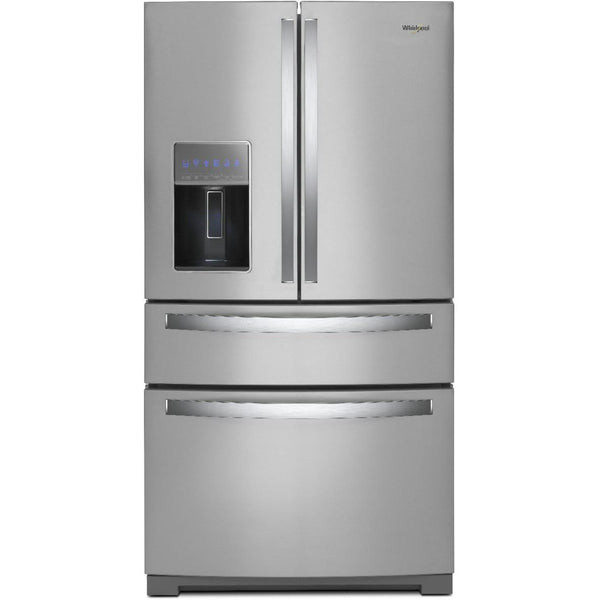  Whirlpool 36-inch, 26.2 cu. ft. French 4-Door Refrigerator with External Water and Ice Dispensing System WRMF7736PZ IMAGE 1