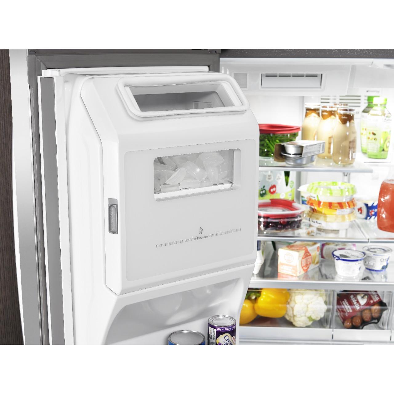  Whirlpool 36-inch, 26.2 cu. ft. French 4-Door Refrigerator with External Water and Ice Dispensing System WRMF7736PZ IMAGE 4