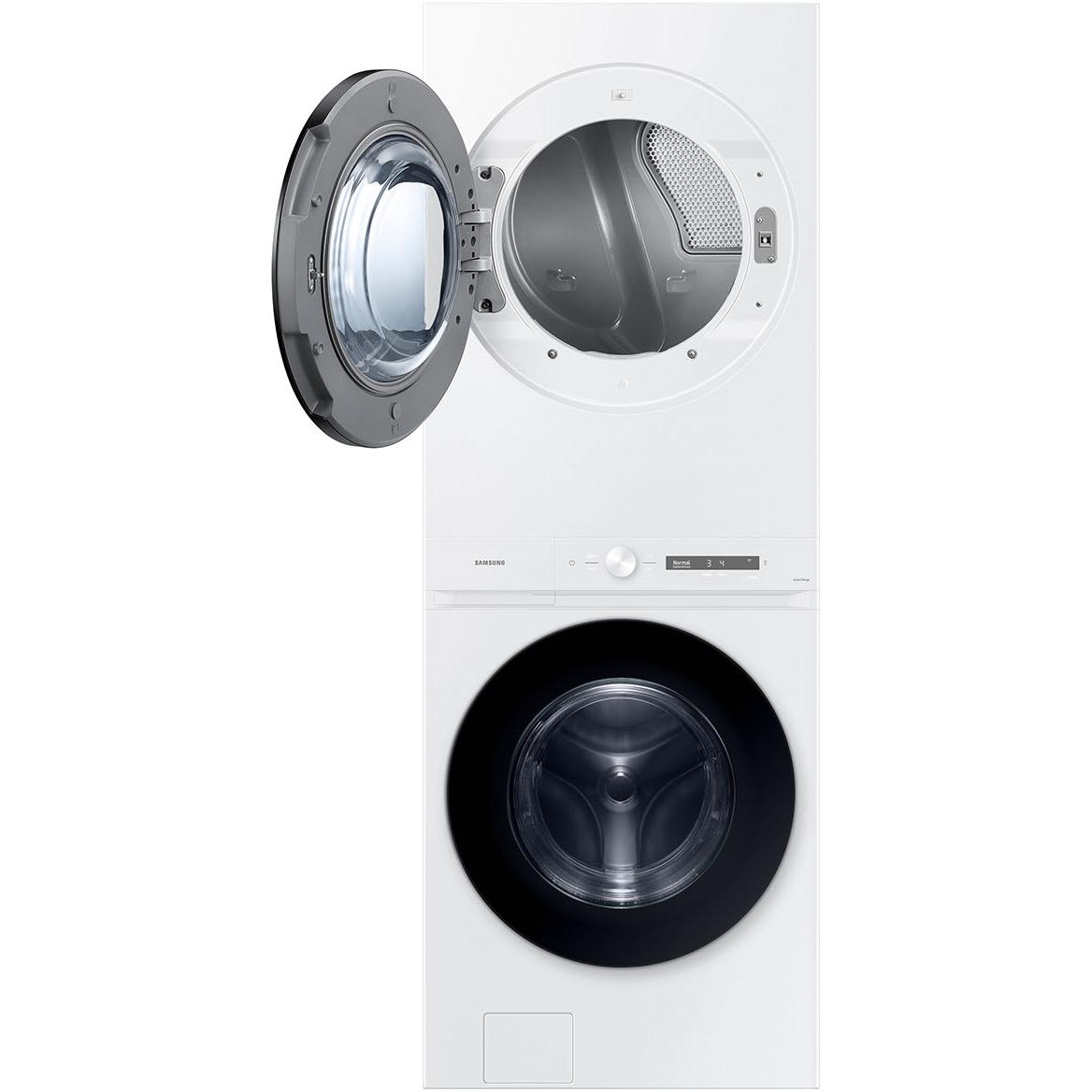  Samsung Bespoke Stacked Washer/Dryer Electric Laundry Center with Wi-Fi WH46DBH100EWAC IMAGE 2