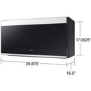  Samsung Bespoke Smart 30-inch, 2.1 cu. ft. Over-the-Range Microwave ME21DB650012/AC IMAGE 7