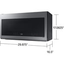  Samsung Smart 30-inch, 2.1 cu. ft. Over-the-Range Microwave ME21DG6300SR/AC IMAGE 7