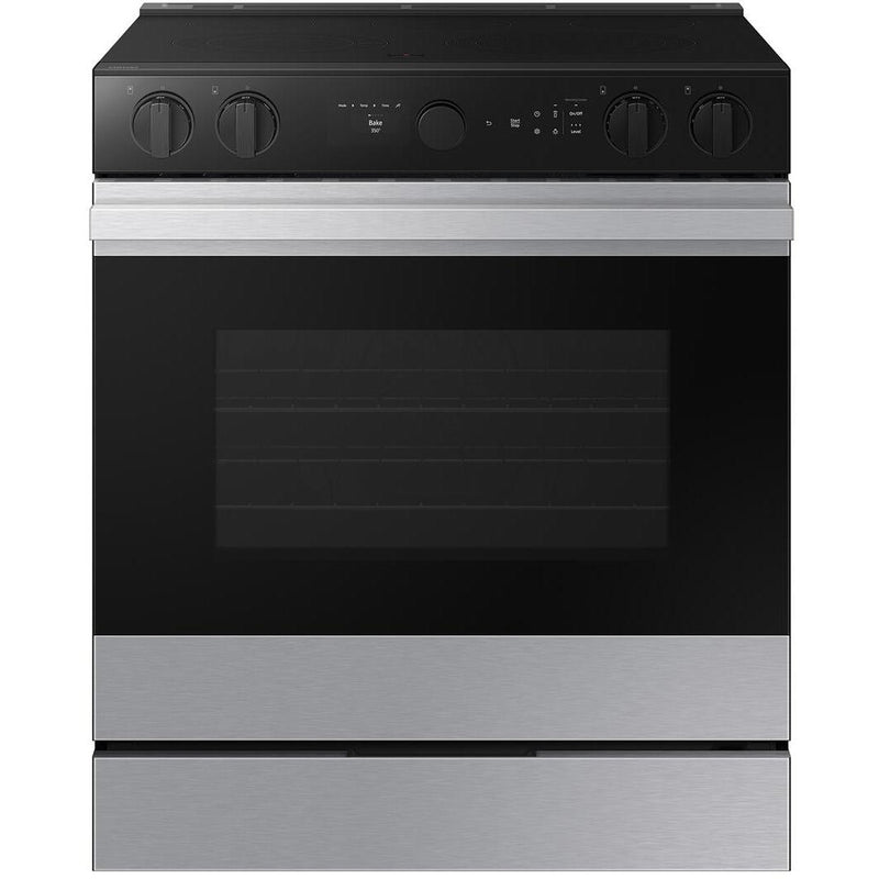  Samsung 6.3 cu. ft. Bespoke Smart Slide-In Electric Range NSE6DG8700SR/AC IMAGE 1