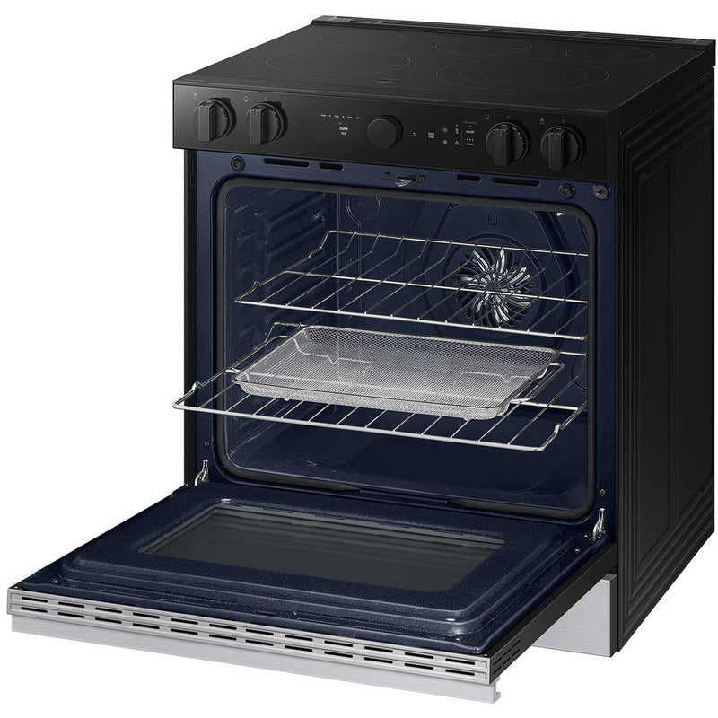  Samsung 6.3 cu. ft. Bespoke Smart Slide-In Electric Range NSE6DG8700SR/AC IMAGE 4