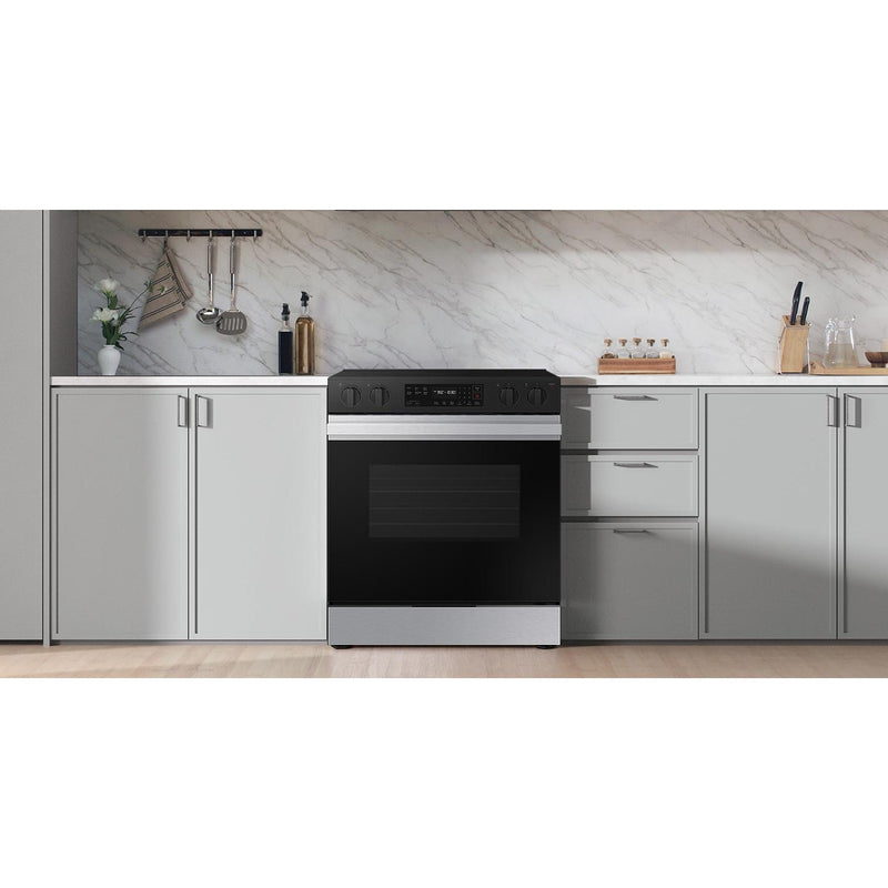  Samsung 6.3 cu. ft. Bespoke Smart Slide-In Electric Range NSE6DG8100SR/AC IMAGE 11