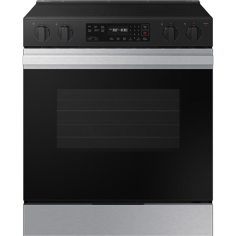  Samsung 6.3 cu. ft. Bespoke Smart Slide-In Electric Range NSE6DG8100SR/AC IMAGE 1