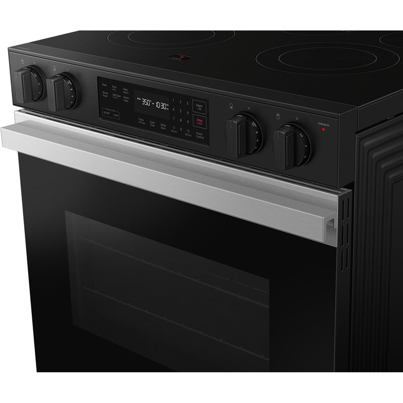  Samsung 6.3 cu. ft. Bespoke Smart Slide-In Electric Range NSE6DG8100SR/AC IMAGE 4