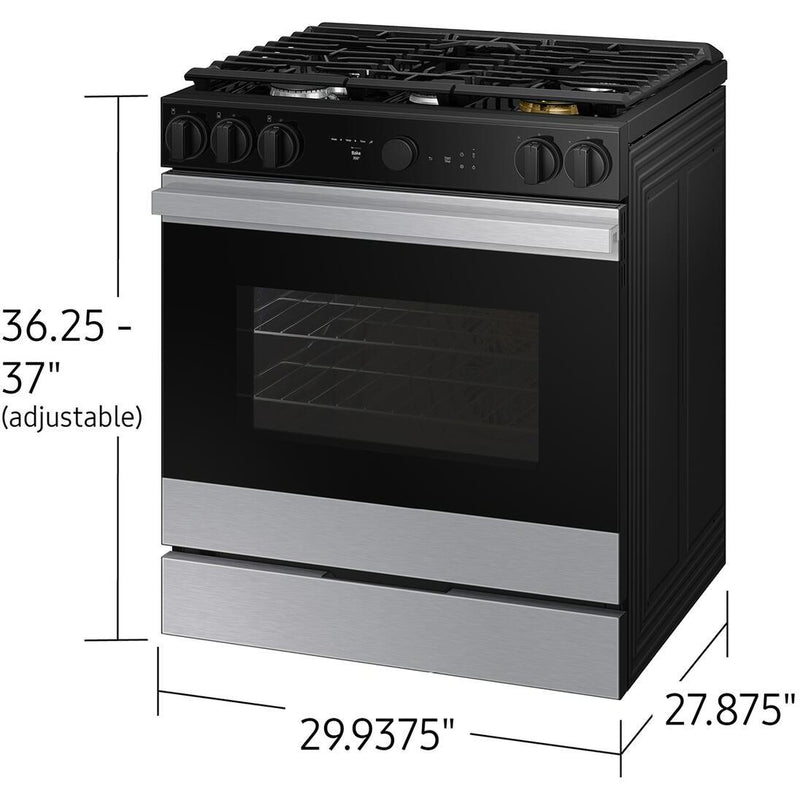  Samsung 6.0 cu. ft. Bespoke Smart Slide-In Gas Range NSG6DG8700SR/AA IMAGE 12