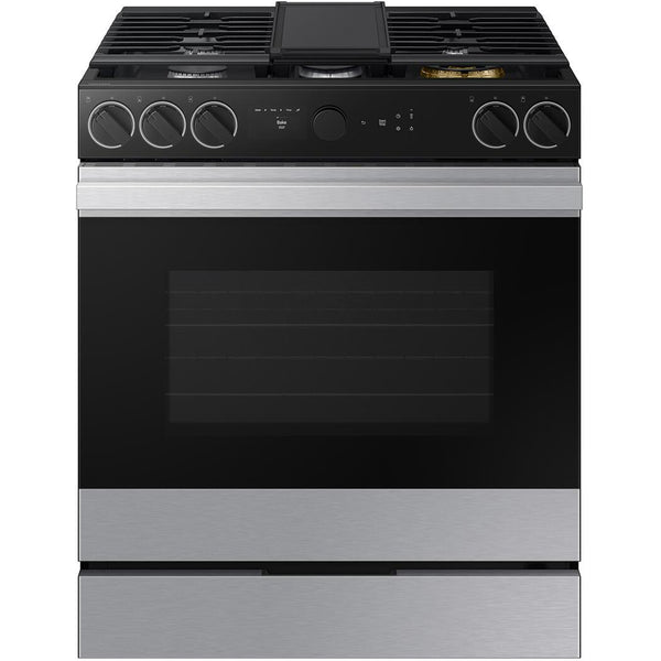  Samsung 6.0 cu. ft. Bespoke Smart Slide-In Gas Range NSG6DG8700SR/AA IMAGE 1