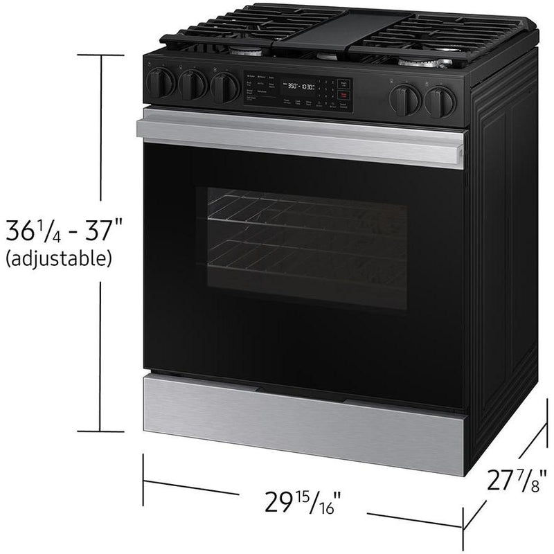  Samsung 6.0 cu. ft. Bespoke Smart Slide-In Gas Range NSG6DG8300SR/AA IMAGE 11