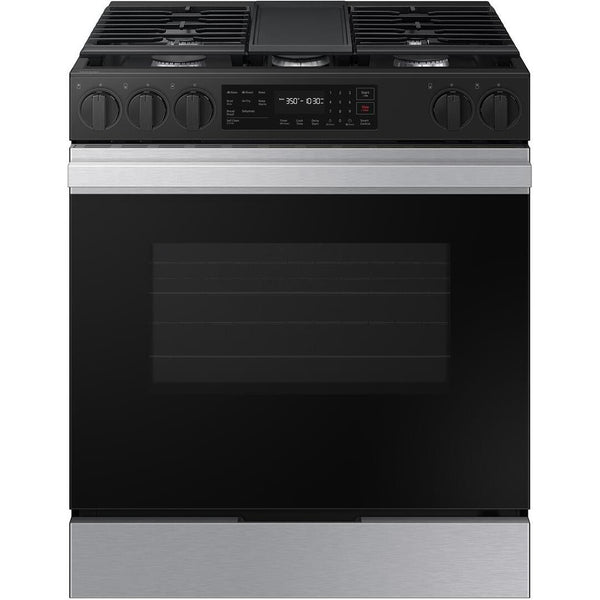  Samsung 6.0 cu. ft. Bespoke Smart Slide-In Gas Range NSG6DG8300SR/AA IMAGE 1