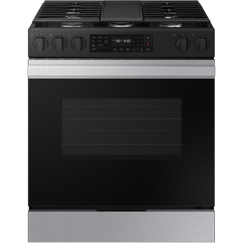  Samsung 6.0 cu. ft. Bespoke Smart Slide-In Gas Range NSG6DG8300SR/AA IMAGE 1