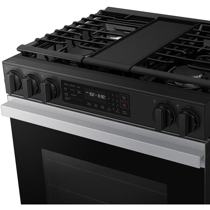  Samsung 6.0 cu. ft. Bespoke Smart Slide-In Gas Range NSG6DG8300SR/AA IMAGE 7