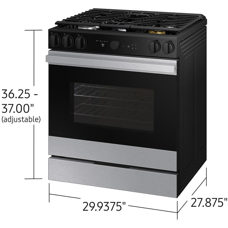  Samsung 6.0 cu. ft. Bespoke Smart Slide-In Gas Range NSG6DG8500SR/AA IMAGE 12