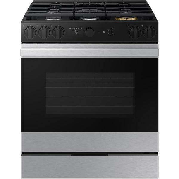  Samsung 6.0 cu. ft. Bespoke Smart Slide-In Gas Range NSG6DG8500SR/AA IMAGE 1