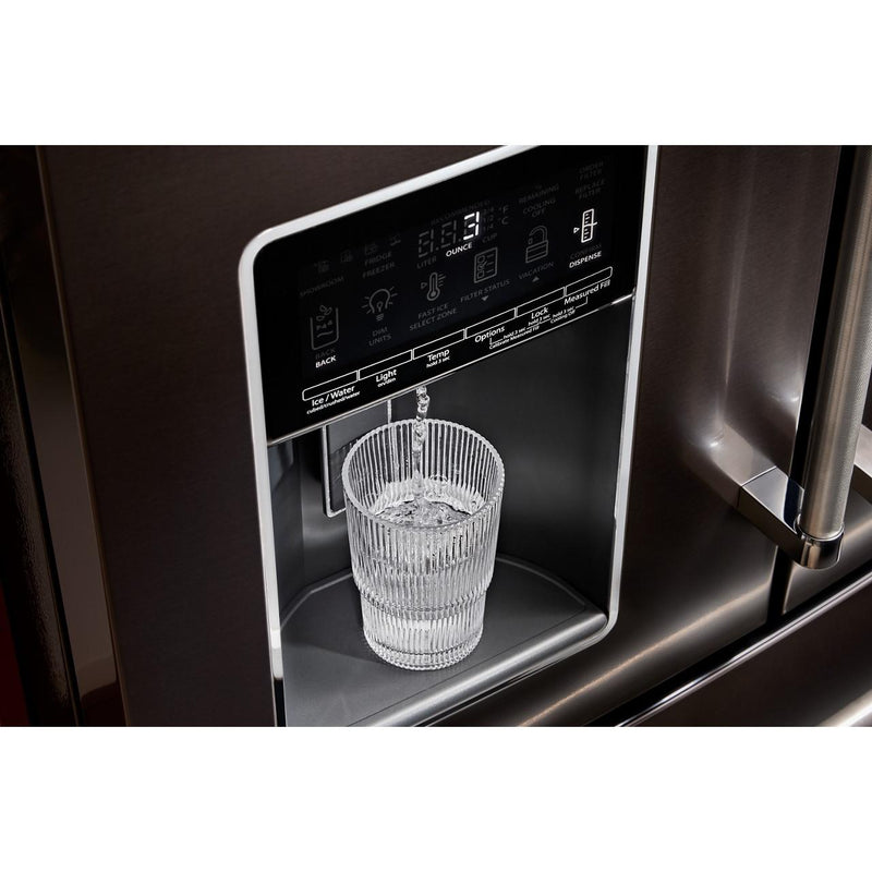  KitchenAid 36-inch French 4-Door Refrigerator with External Water and Ice Dispensing system KRMF536RBS IMAGE 8