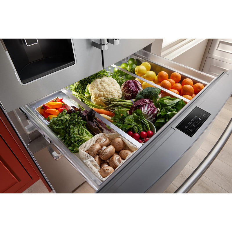  KitchenAid 36-inch French 4-Door Refrigerator with External Water and Ice Dispensing system KRMF536RPS IMAGE 17