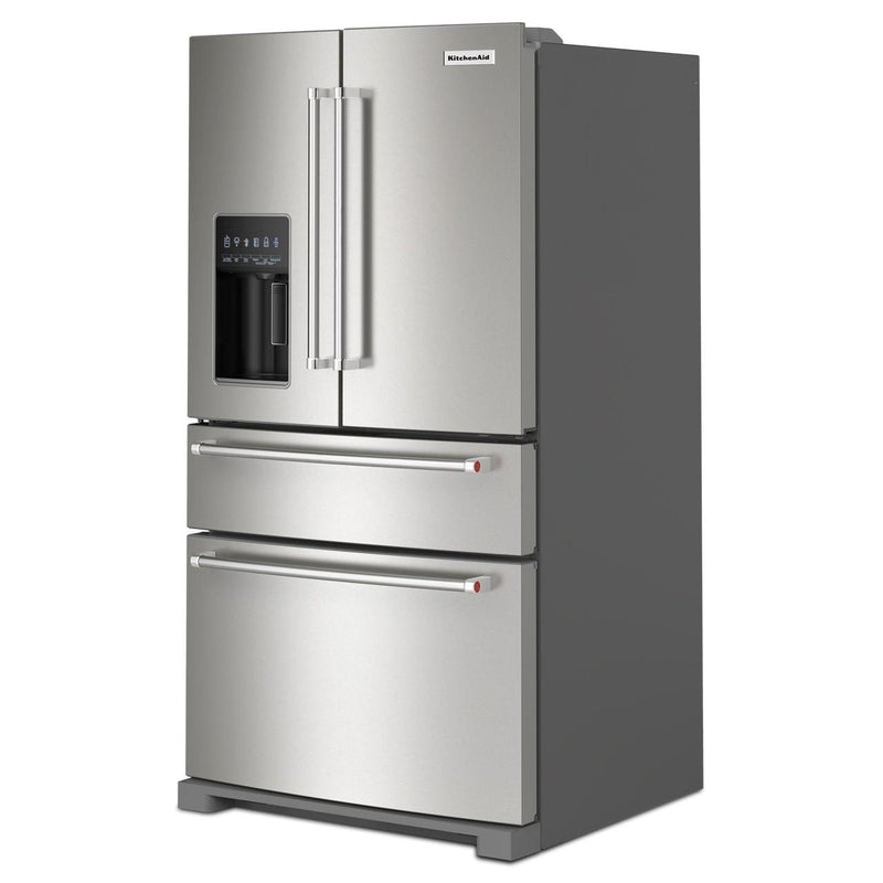  KitchenAid 36-inch French 4-Door Refrigerator with External Water and Ice Dispensing system KRMF536RPS IMAGE 3