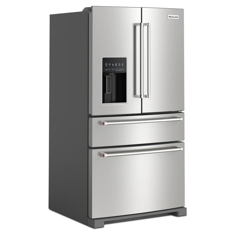  KitchenAid 36-inch French 4-Door Refrigerator with External Water and Ice Dispensing system KRMF536RPS IMAGE 4