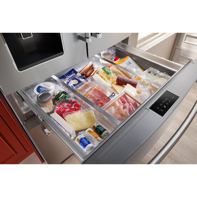  KitchenAid 36-inch French 4-Door Refrigerator with External Water and Ice Dispensing system KRMF536RPS IMAGE 8