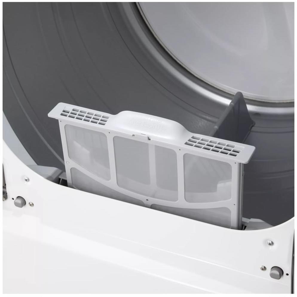  LG 7.3 cu. ft. Electric Dryer with EasyLoad™ Door and AI Sensing DLE8400WE IMAGE 8