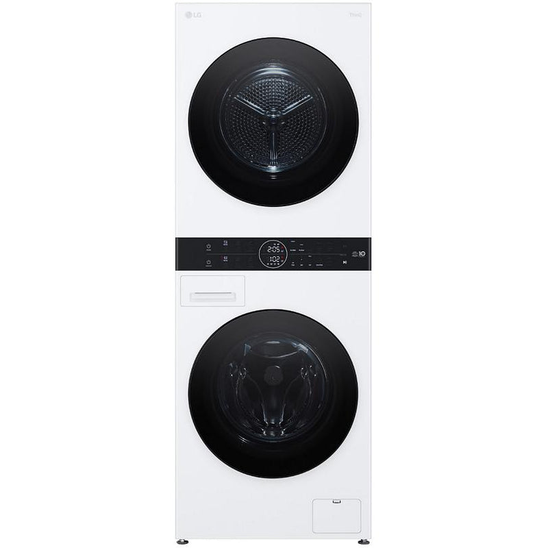  LG Stacked Washer/Dryer Electric Laundry Center with Wi-Fi WKHC152HWA IMAGE 1