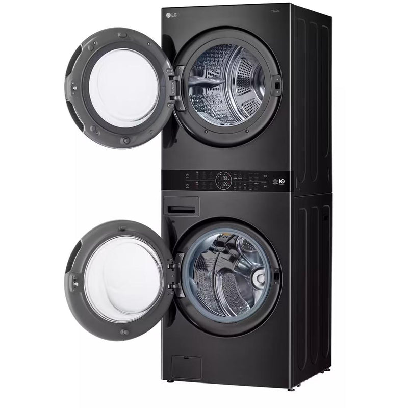  LG Stacked Washer/Dryer Electric Laundry Center with Wi-Fi WKHC252HBA IMAGE 2
