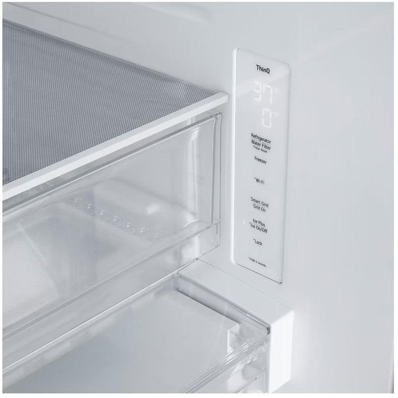 LG 33-inch, 20 cu. ft. French 3-Door Refrigerator with Smart Diagnosis LF20C6330S IMAGE 4