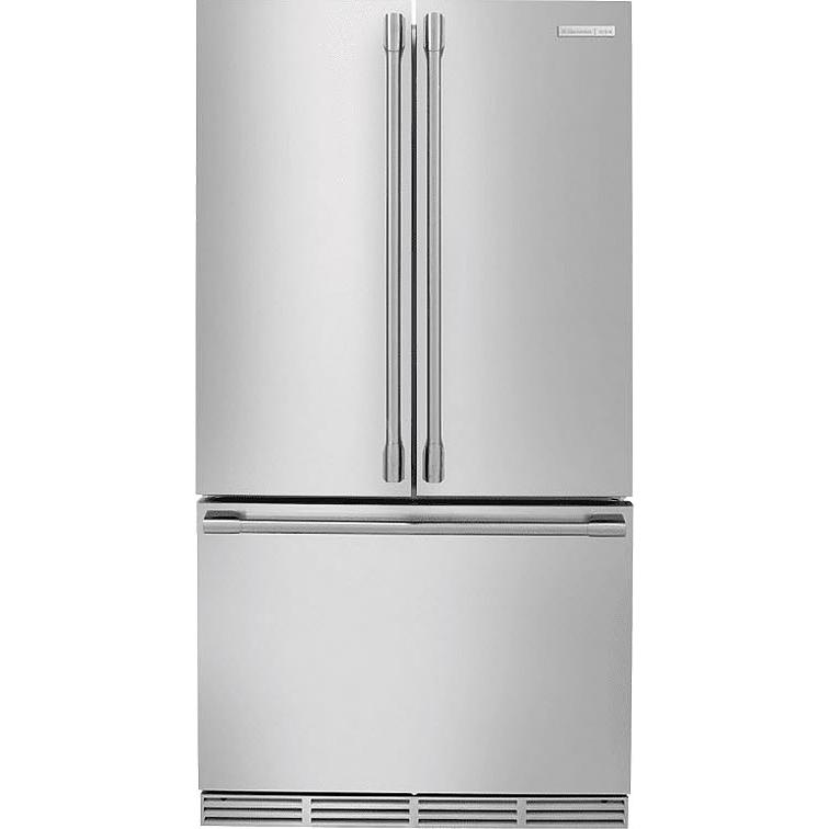  Electrolux Icon 36-inch, 22.6 cu. ft. Counter-Depth French 3-Door Refrigerator with Ice and Water E23BC68JPS IMAGE 1