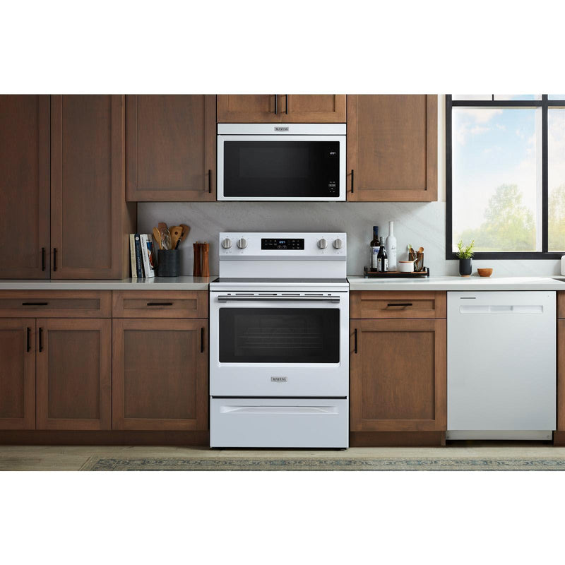  Maytag 30-inch Freestanding Electric Range with Convection Technology YMFES6030RW IMAGE 3