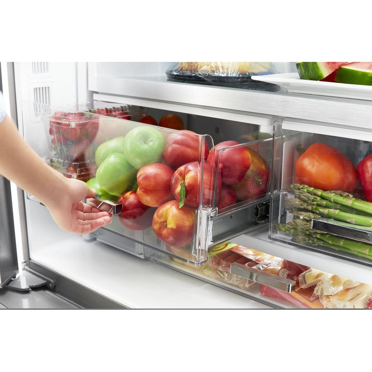  Whirlpool 36-inch, 23.8 cu. ft. Counter-Depth French 3-Door Refrigerator WRFC9636RV IMAGE 12