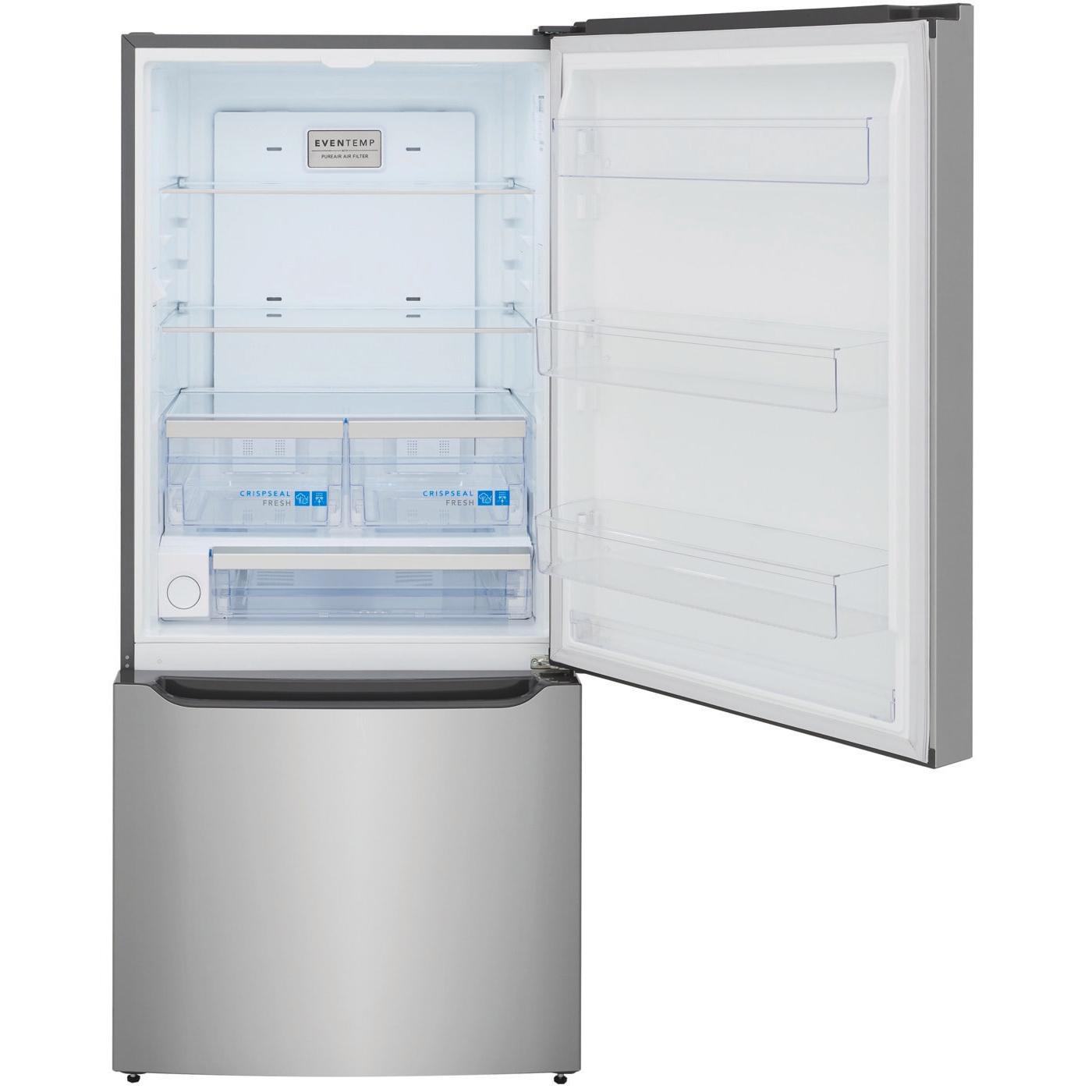  Frigidaire Gallery 30-inch, 20.3 Freestanding Bottom Freezer Refrigerator with Water Dispenser and Ice Maker GRBN2012AF IMAGE 3