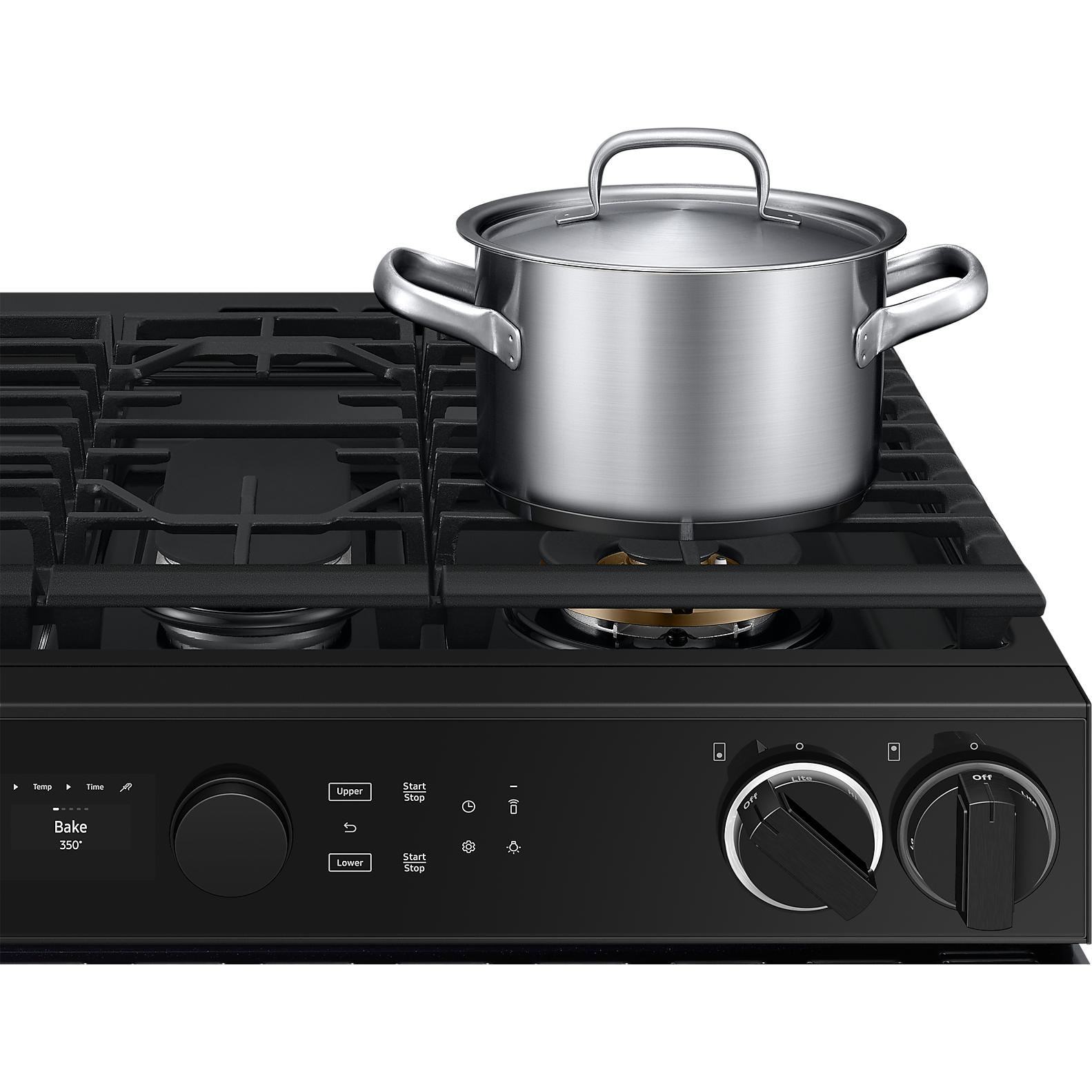  Samsung 30-inch Slide-in Dual Fuel Range with Wi-Fi NSY6DG8550SRAC IMAGE 11